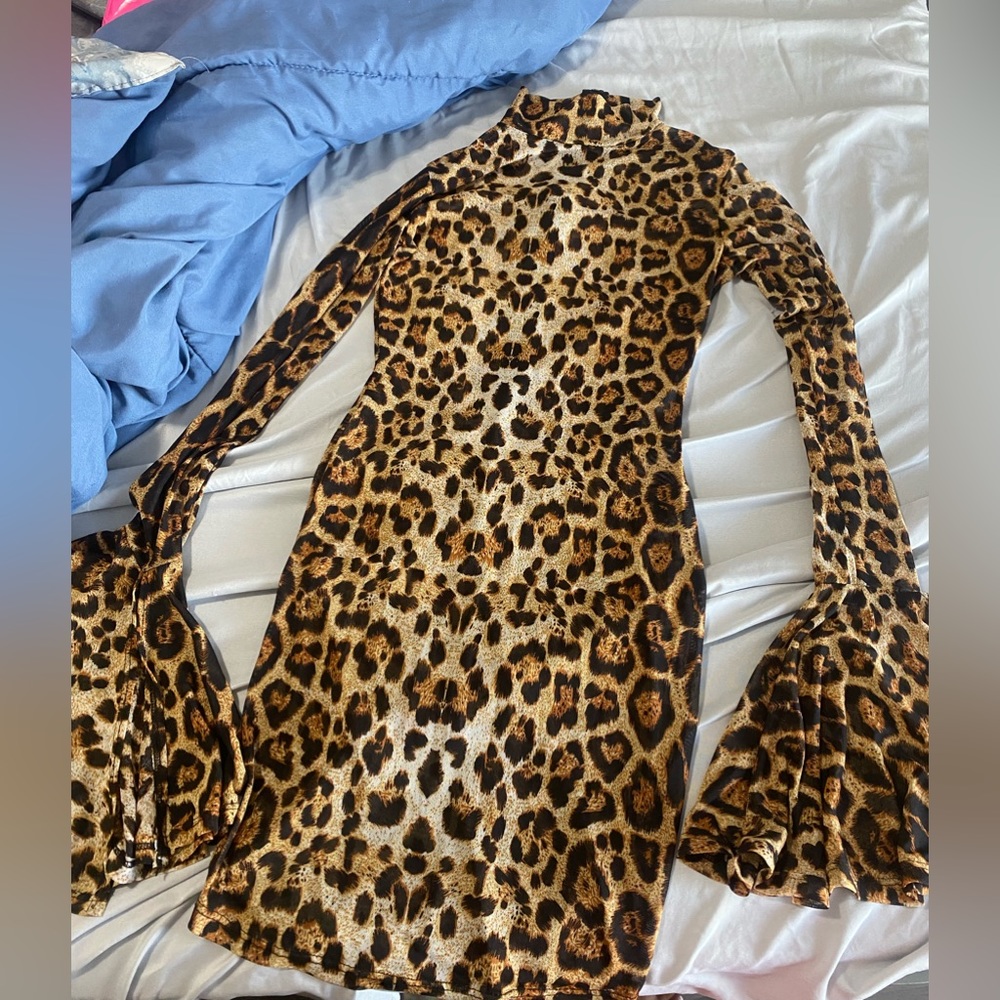 Cheetah print dress